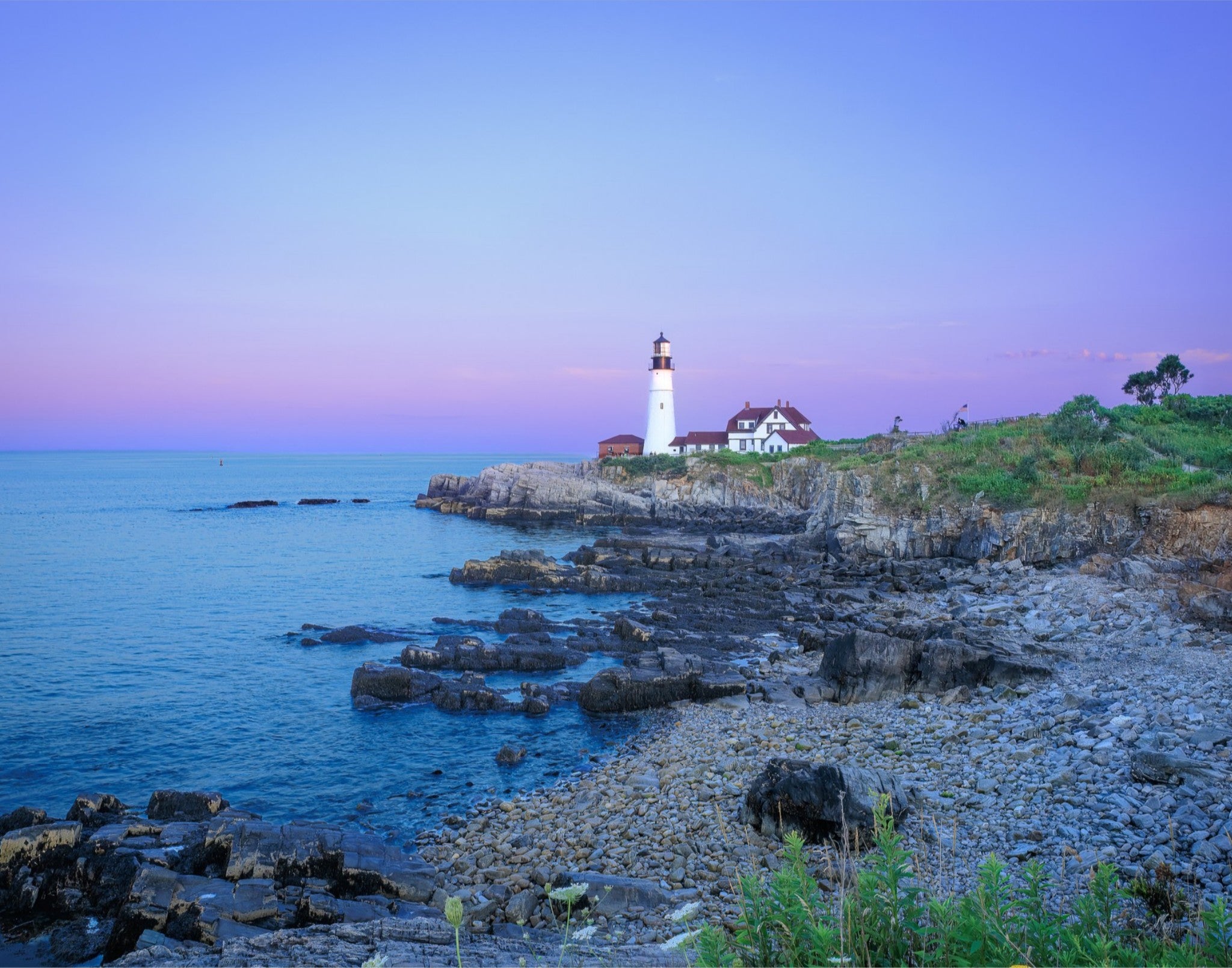 Violet Sky – Portland Head Lighthouse Fine Art Print