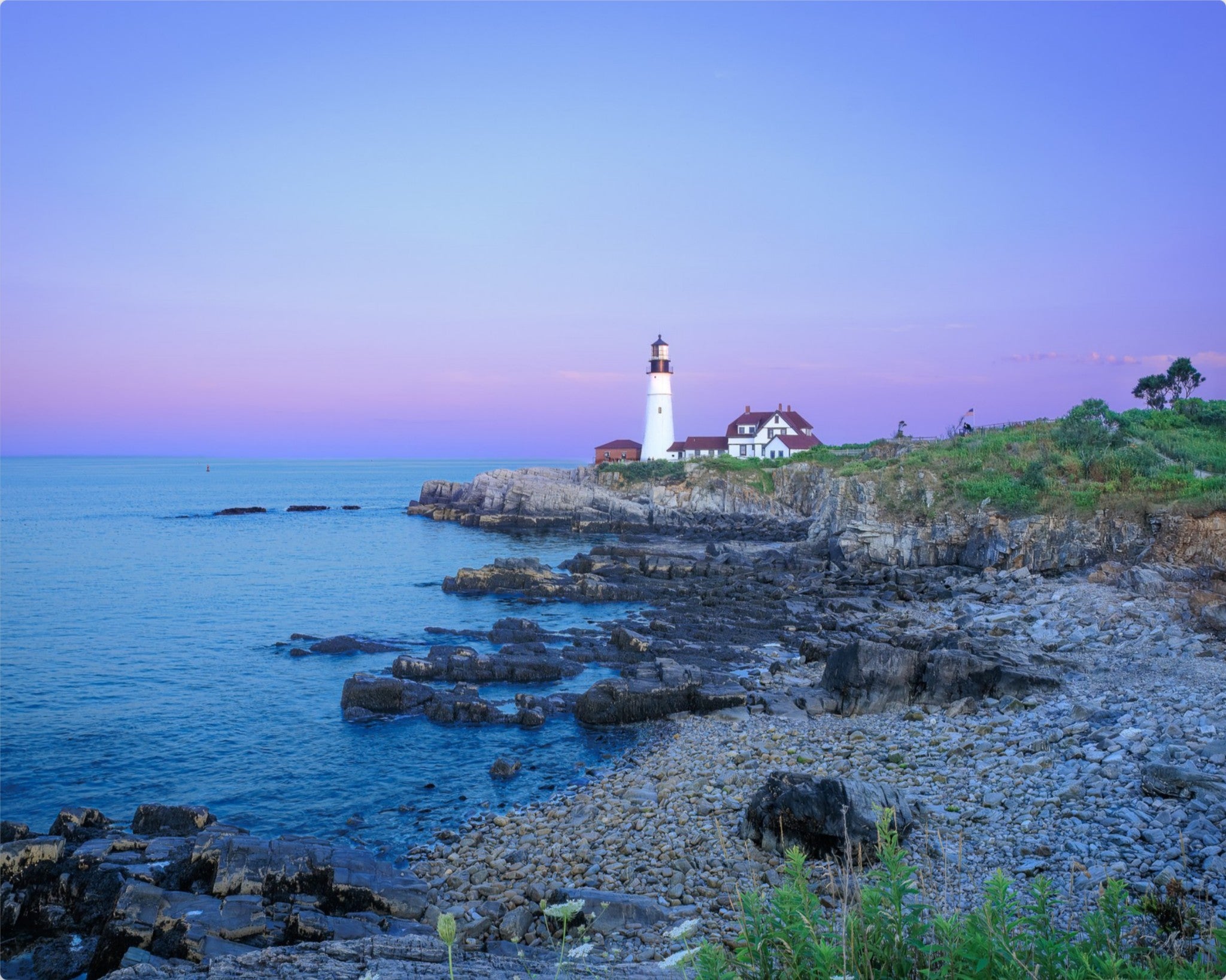 Violet Sky – Portland Head Lighthouse Fine Art Print