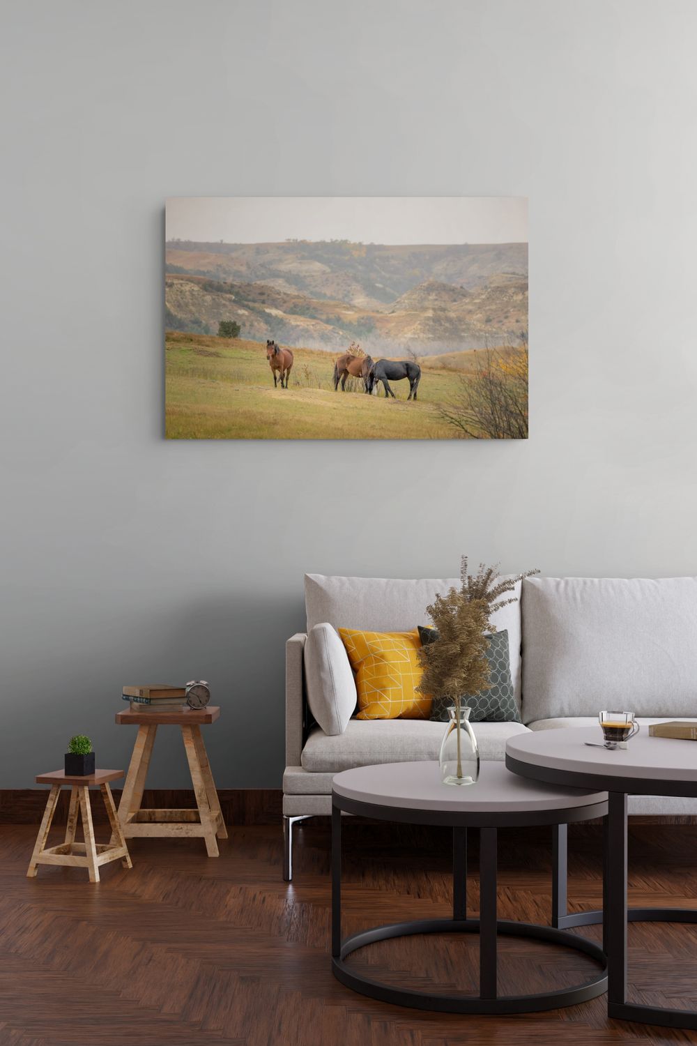 Spirit of the Grasslands – North Dakota Wild Horses Fine Art Print